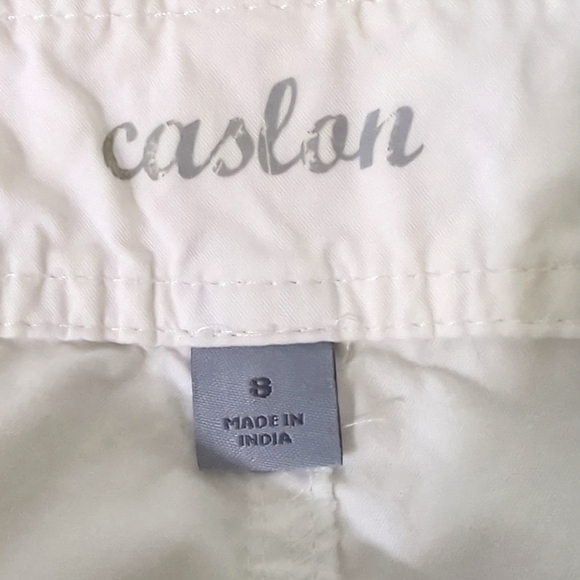 CASLON BELTED ROLL UP COTTON SHORTS SIZE 8 - Picture 4 of 5